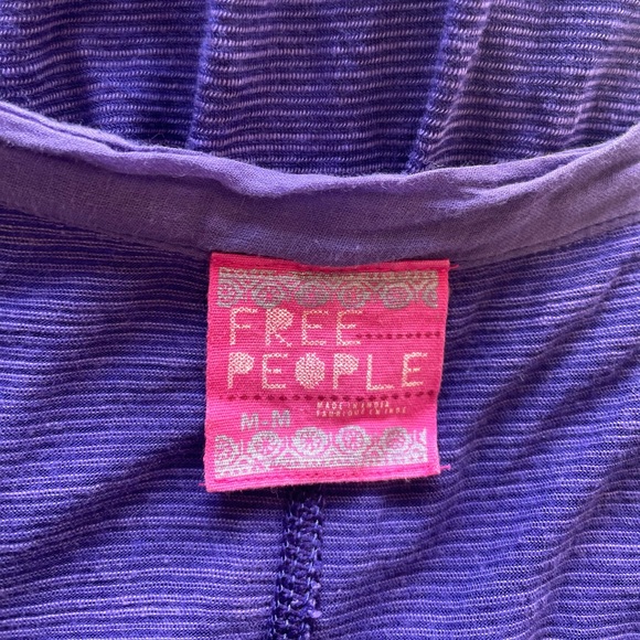 Free People Flowy Purple Racerback Top - Picture 6 of 7